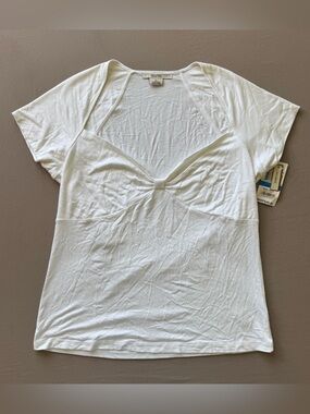 Vintage Y2K Michael Kors Bow Front Scoop Neck Top